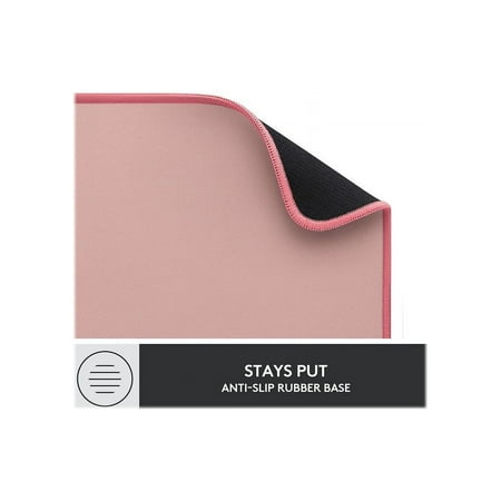 Logitech - Desk Mat Studio Series Extended Mouse Pad with Spill-resistant Durable Design (Large) - Darker Rose
