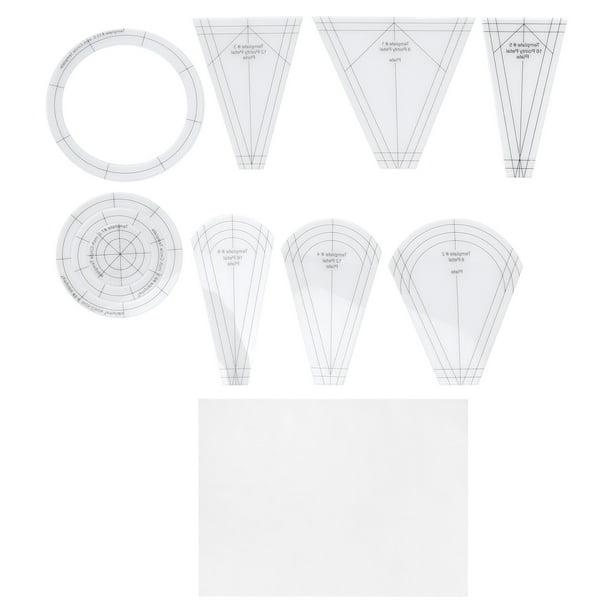 Template Rulers, Acrylic Multifunctional Quilting Template For Quilting ...