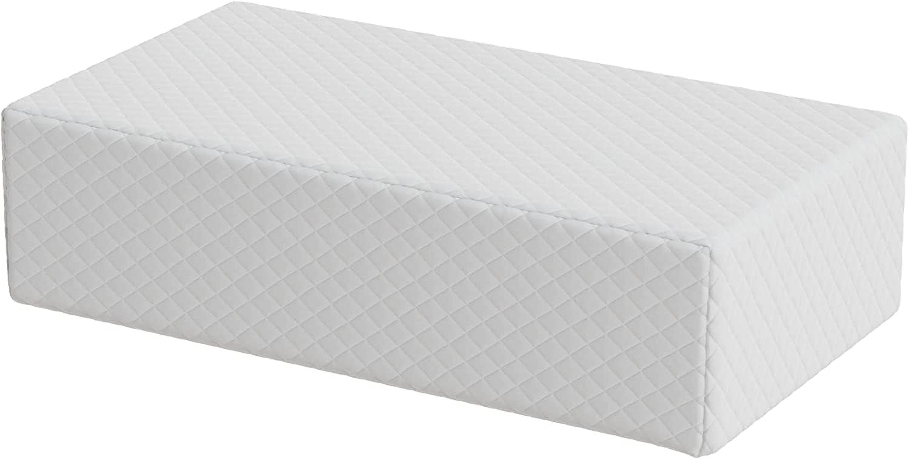 Gleur Square Pillow for Side Sleepers Memory Foam Pillow for Neck Support, 24" x 12" x 5"