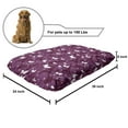 thumbnail image 2 of Eiffel Pet Bed, Abstract Composition with Towers White Butterflies and Stars Ethereal Display, Resistant Pad for Dogs and Cats Cushion with Removable Cover, 24" x 39", Violet Plum White, by Ambesonne, 2 of 4