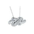 thumbnail image 2 of Pendentif Nœud Infini Diamant 1/3ct Or Blanc 14K, 2 of 2
