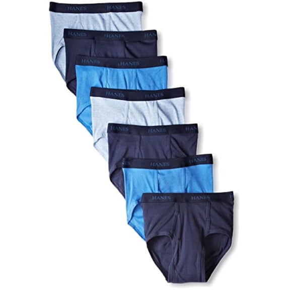 Hanes Men's 7-Pack Briefs_Blue Assorted_M
