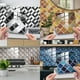 thumbnail image 1 of Adhesivo de imitación de patrón de loto, película de cristal, pegatinas de azulejos visuales 3D para el hogar, pegatinas decorativas renovadoras, 1 of 1