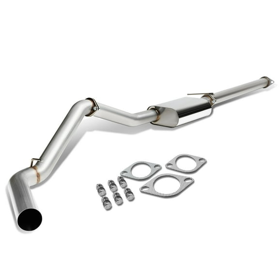 DNA Motoring CBE-YUKONXL96-57L For 1996 to 1999 Tahoe / Yukon 3" Perforated Core Polished Muffer Catback Exhaust System - 5.7L V8 97 98