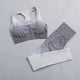 thumbnail image 2 of Gibobby Conjunto de pantalones de yoga Conjunto de ropa de yoga Moda Sexy Correr al libre Desnudo Ropa deportiva Ropa deportiva de secado rápido ajustada(Gris,M), 2 of 4