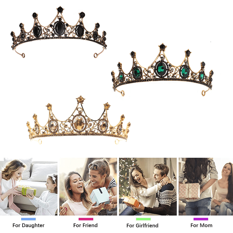 Queen Crown and Tiaras Princess Crown for Women and Girls Crystal Headband Amazon.com: Kamirola - Queen Crown and Tiaras Princess Crown  main image 3