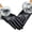 Black, variant on Womens Gloves Women Lady Black Leather Autumn Winter Warm Mittens
