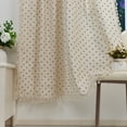 thumbnail image 2 of Aofoto Floral Printed Curtains 96 Inch Length, Semi Sheer Linen Rod Pocket Drapes for Living Room Bedroom, 2 Panels, 2 of 6
