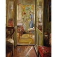 thumbnail image 3 of Fritz von Uhde 15x18 Black Modern Framed Museum Art Print Titled - The Artist's Daughters in the Veranda (1901), 3 of 5