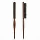 thumbnail image 4 of Wood Handle Natural Boar Bristle Hair Brush Fluffy Comb Hairdressing Barber Wood-color, 4 of 5