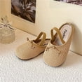 thumbnail image 3 of Djtdsds Kids Knit Closed-Toe Slide Sandals, Soft Non- Shoes Color:Yellow,Size:4.5-5 Years, 3 of 4
