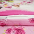 thumbnail image 4 of Pink Rose Princess Duvet Cover Set, Twin Size Duvet Cover, 1 Duvet Cover, 1 Fitted Sheet and 2 Pillowcases, Iron Safe, Hypoallergenic, Breathable Bedding Set, Machine Washable, Child Room, 4 of 7