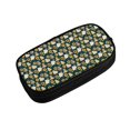 thumbnail image 2 of Uemuo Bear Sunflower Printed Pencil Pen Case, Portable Pencil Pouch with Zipper, Compact Stationery Bag Makeup Bag, Pencil Bag for Home Office, 2 of 9