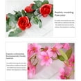 thumbnail image 4 of Matsuzay Flor de rosa artificial Plantas falsas Simulación Rose Vine Flores colgantes Decoración Hogar Oficina Jardín Artesanía Arte Decoración Rosa 230*8 Matsuzay HA084141-02, 4 of 6