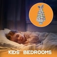 thumbnail image 4 of PLYZLE Easter Bunny Night Light 2025 Easter Bunny Tree Light with Multicolored Lights Christmas Tree Night Lights Spring Easter Rabbit Night Light for Home Easter Decorations (Blue, 1PC), 4 of 5
