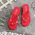 thumbnail image 6 of HWRETIE Women Summer Daisy Lace High Heel Flip Flops Platform Beach Shoes,Stylish Comfortable Outdoor Casual Summer Footwear, 6 of 9