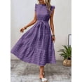 thumbnail image 6 of Women Summer Casual Midi Maxi Dresses Short Sleeve XXL, 6 of 9