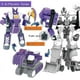 thumbnail image 3 of Mixer Truck Transforms into Robot Toy, Construction Vehicle Warrior Toy, 6-Inch Transformer Robot, Demolition Toys for Boys and Girls Ages 6+ (Purple), 3 of 4
