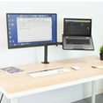 thumbnail image 5 of Mount-It! Monitor Mount and Desk Stand with Laptop Holder | Fits 17"-27" Computer Screens, 5 of 11