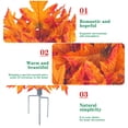 thumbnail image 5 of Artificial Fall Maple Leaf Tree Stake 27in - Faux Autumn Plant for Garden, Yard, Patio, Front Porch, Outdoor Halloween Thanksgiving Decor, 5 of 8