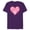 Purple, variant on Marvel Hero Icons Valentine's Day Heart - Short Sleeve Blended T-Shirt for Adults - Customized-Yellow