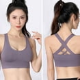 thumbnail image 5 of Ropa interior deportiva para niñas, ropa interior deportiva con cordones cruzados, ropa interior de yoga de sujeción media con copas desmontables, se adapta a la parte inferior del busto de, 5 of 5
