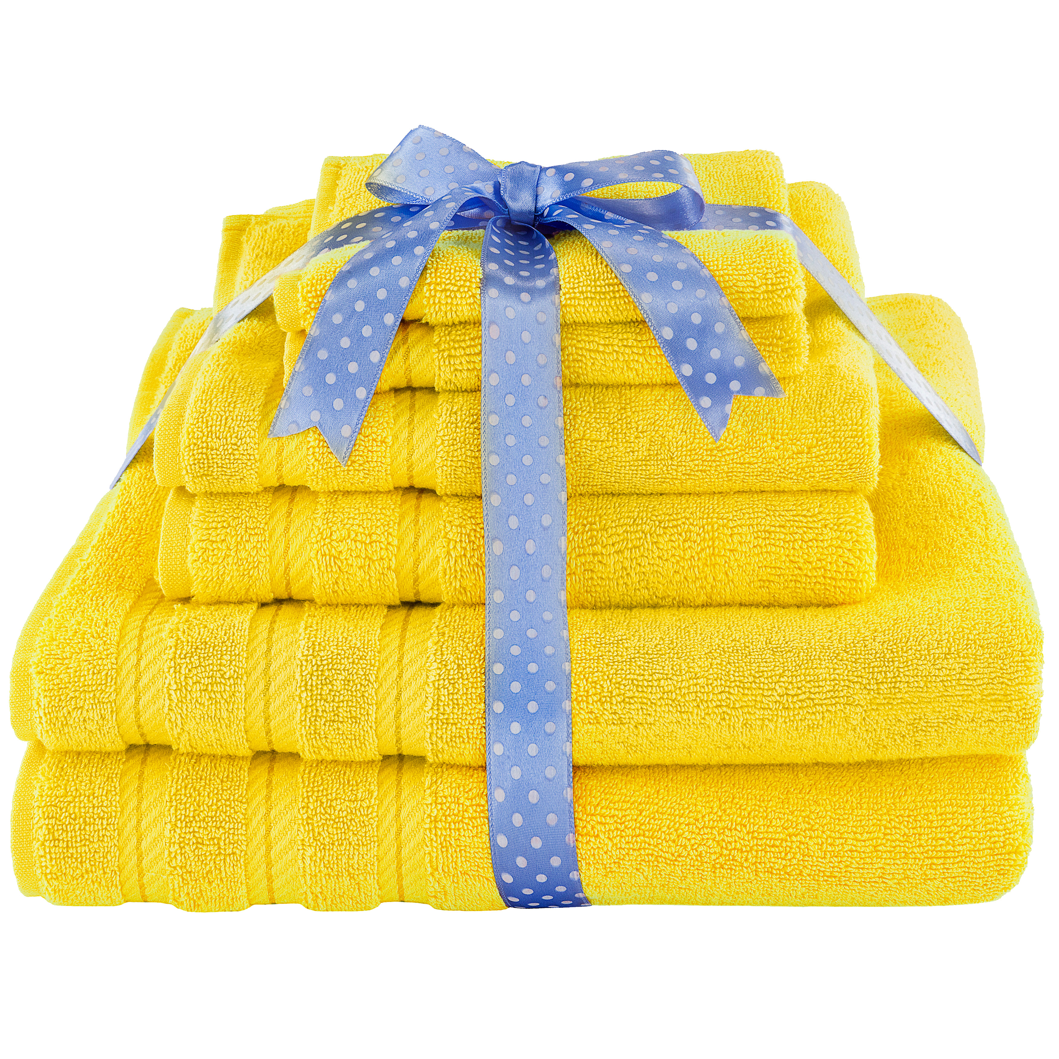 American Soft Linen 6-Piece Turkish Towel Set, Yellow photo 3