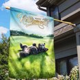 thumbnail image 3 of Happy Retirement with Schnauzer Enjoy Life Rest Time House Flag 28x40in Double Sided Miniature Schnauzer Dog Lover Outdoor Decor - 02027, 3 of 5