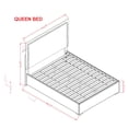thumbnail image 4 of Naomi Silver with Faux Marble Detailing Queen Bed with LED Light, 4 of 7