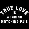 thumbnail image 3 of CafePress - True Love Is Wearing Matching Men's Dark Pajamas - Men's Dark Loose Fit Cotton Pajama Set, 3 of 7