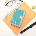 thumbnail image 7 of JIALIOU Nylon Trifold Card Wallet with ID Window Zipper Pocket for Men Women Teen Clock Moon Star, 7 of 7