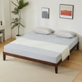 Twin Full Queen King No Headboard Platform Bed Frame w/ Under Bed Slats