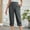 Dark Gray Cotton Linen Capris, variant on Cotton Linen Capris for Women Trendy Holiday Stylish Olyvenn Comfy Leisure Homewear Fashion Womens Casual Color Elastic Loose Pants Straight Wide Leg Trousers With Pocket Khaki 8