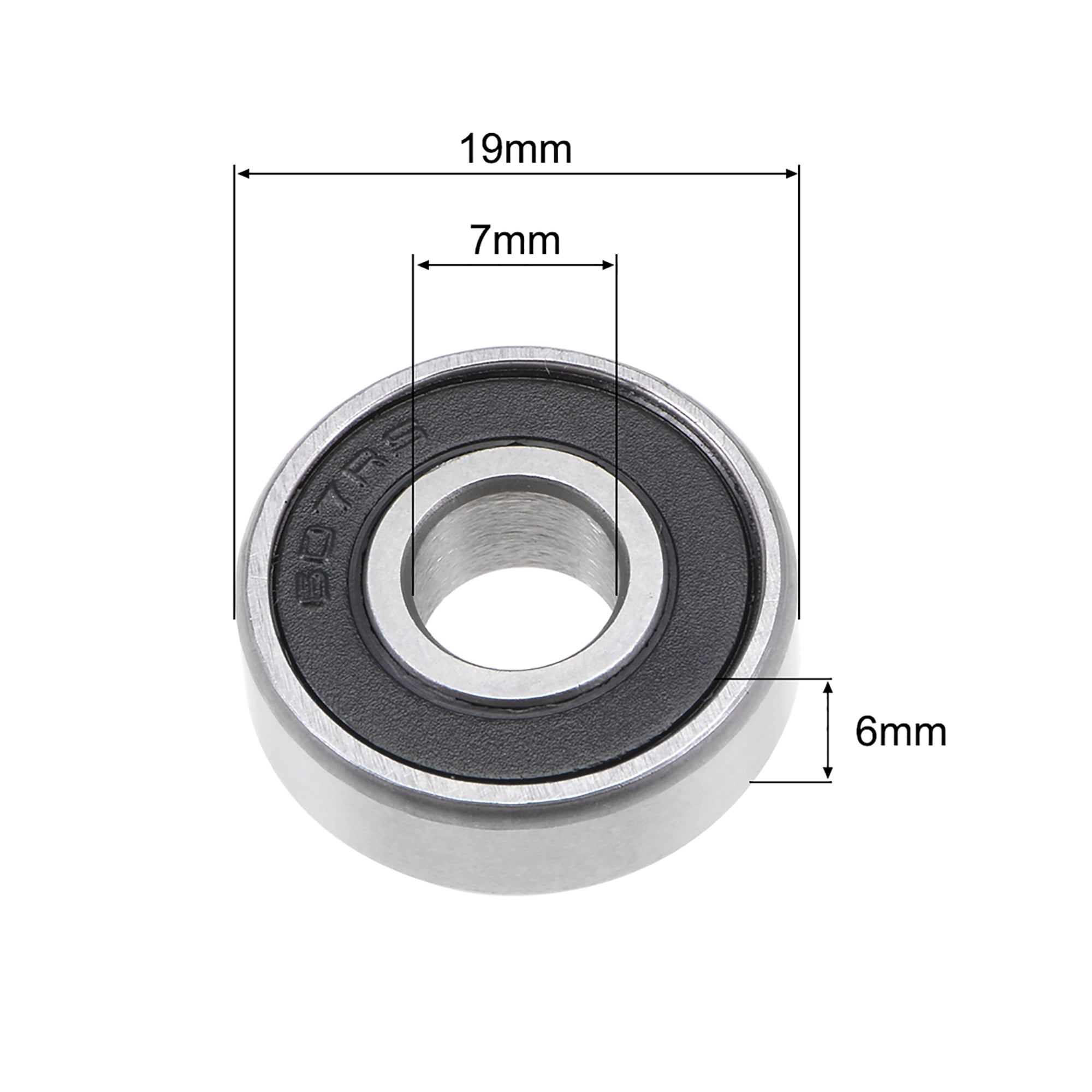 607-2RS Deep Groove Ball Bearing 7x19x6mm Double Sealed ABEC-3 Bearings 