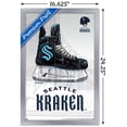 thumbnail image 2 of NHL Seattle Kraken - Drip Skate 20 Wall Poster, 14.725" x 22.375", Framed, 2 of 3