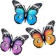 thumbnail image 4 of 3 Pieces Large Metal Butterfly Garden Decorations Outdoor, 4 of 5