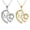 Silver, variant on FENGGHAO 2PCS Mom Heart Necklace Set Gold Silver Hollow Love Pendant Rhinestone Alloy Jewelry for Women Mothers Day Gift