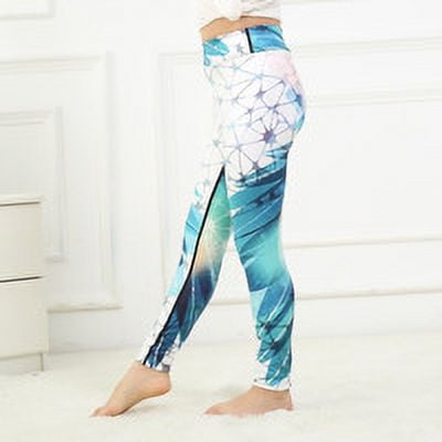 ziyahi leggings de Sport Élastiques Taille Haute Imprimés Numériques pour Filles