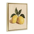 thumbnail image 3 of Stupell Industries Lemon Pair with Leaves Gold Framed Floater Canvas Wall Art design by Petal Prints Design, 21 x 17, 3 of 9