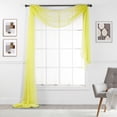 thumbnail image 1 of Empire Sheer Voile Window Valence Scarf 216" LONG, 1 of 2