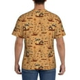 thumbnail image 3 of Bixox Men's Brown Mushrooms Printed Short Sleeve Skinny Athletic T-Shirt, 3 of 6