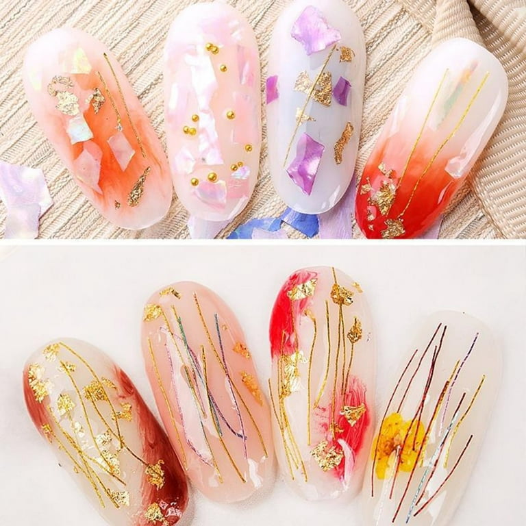  Didiseaon 6 Resin Crafts Nail Decorations for Nail Art Resin  Gold Flakes Gold Flakes for Nails Nail Flakes foil for Nails Art Design  Nail Gold foil Resin Flakes Bottled Resin Sheet
