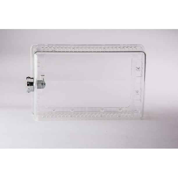 StatguardPlus Keyless Combination Lock Thermostat Guard Cover, Clear 10