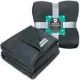 thumbnail image 2 of PetAmi Waterproof Dog Blanket For Medium Large Dogs, Pee Proof Pet Blanket Sherpa Fleece Couch Cover, Reversible Cat Throw Bed Sofa Protector, Soft Plush Washable Pad (Large 40x60, Gray), 2 of 7