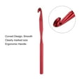 thumbnail image 4 of REGALWOVEN Aluminum Crochet Hook 8mm Knitting Needles for DIY Craft Yarn Red 6Pcs, 4 of 5