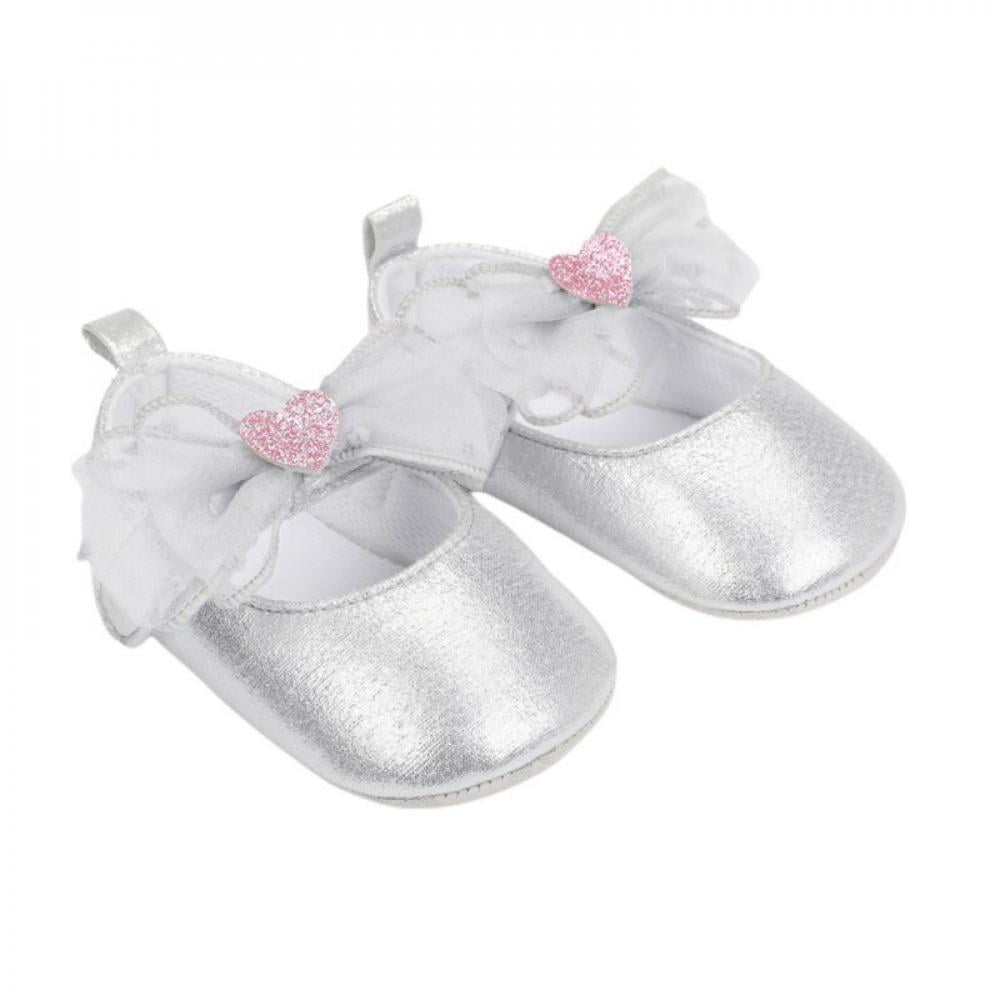 Details about   Children's Artificial Leather Single Shoes Girls Princess Soft Sole Baby Shoes 