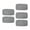 Z1-Gray, variant on Linnome 5 Pack Reusable Mop Pads for Wet Dry Mop, Washable Microfiber Refill 10.3x4.4in