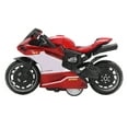 thumbnail image 3 of Modèle de Moto à Rétrofriction, Jouet de Motos à Rétrofriction Flexible en Alliage Finement Conçu pour Collection Rouge, Bleu, Vert, Gris, 3 of 7