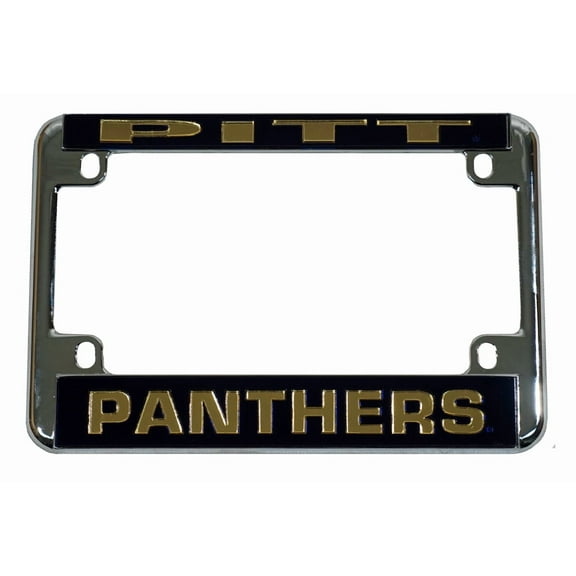 Pittsburgh Panthers Chrome Motorcycle, RV or Trailer License Plate Frame