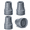 Grey (4 pcs), variant on SupreGear Replacement Crutch Tips 7/8 Inch (22 mm), 2-Pack Rubber Feet Caps with Non-Slip Grey Base